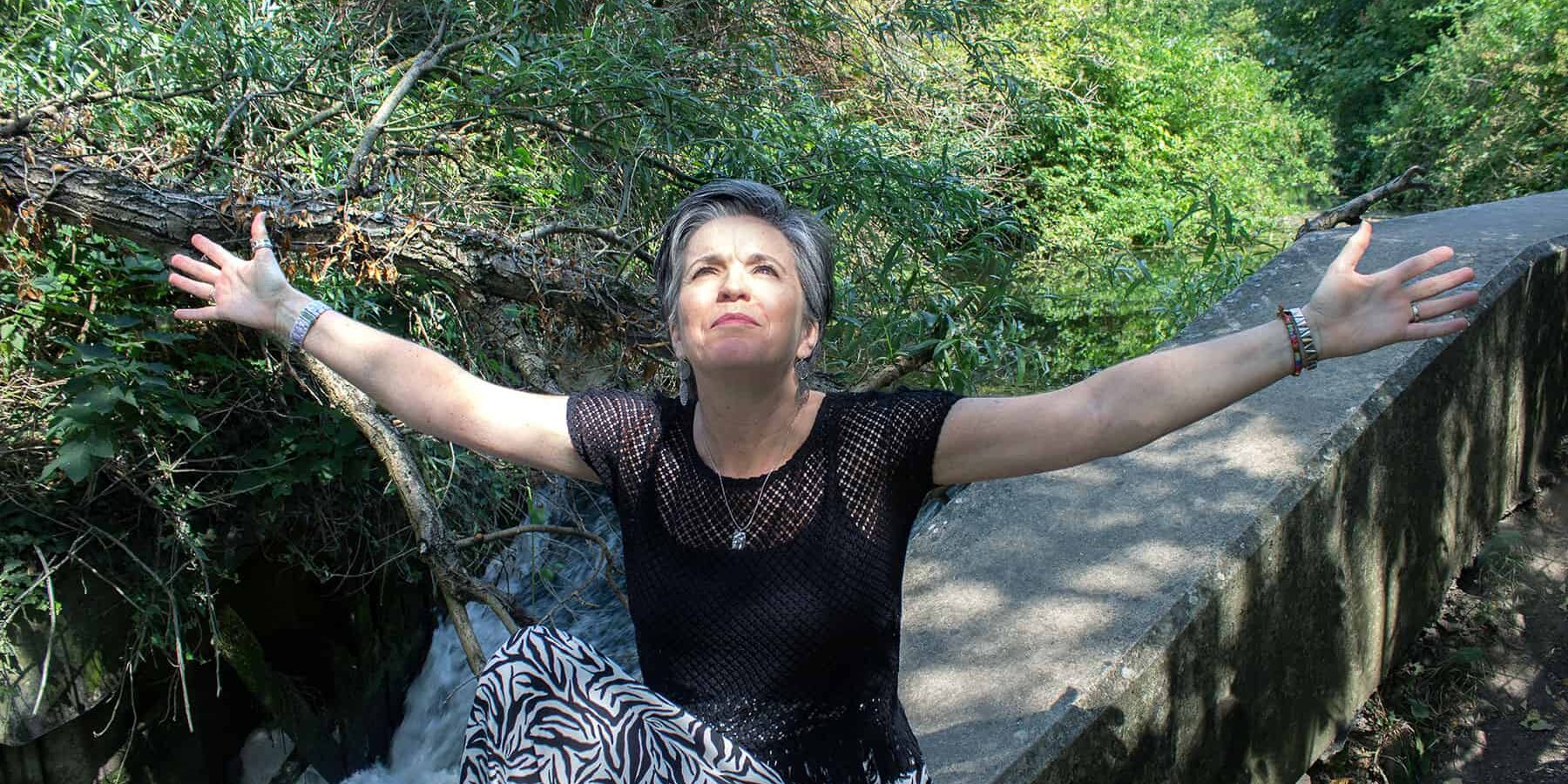 Hayley Barker-Smith in forest